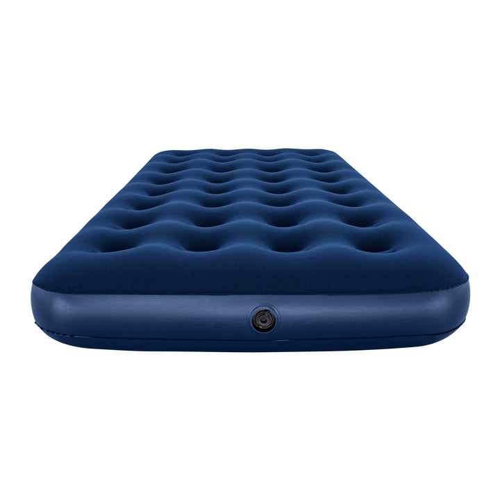 BW67001 AIRBED PVC BLU FLOCCATO SINGOLO PLUS 188X99X22CM