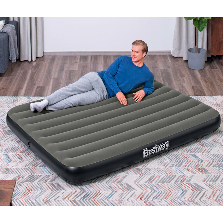 BW6713N AIRBED TRITECH GRIGIO FLOCCATO MATRIMONIALE 203X152X25CM