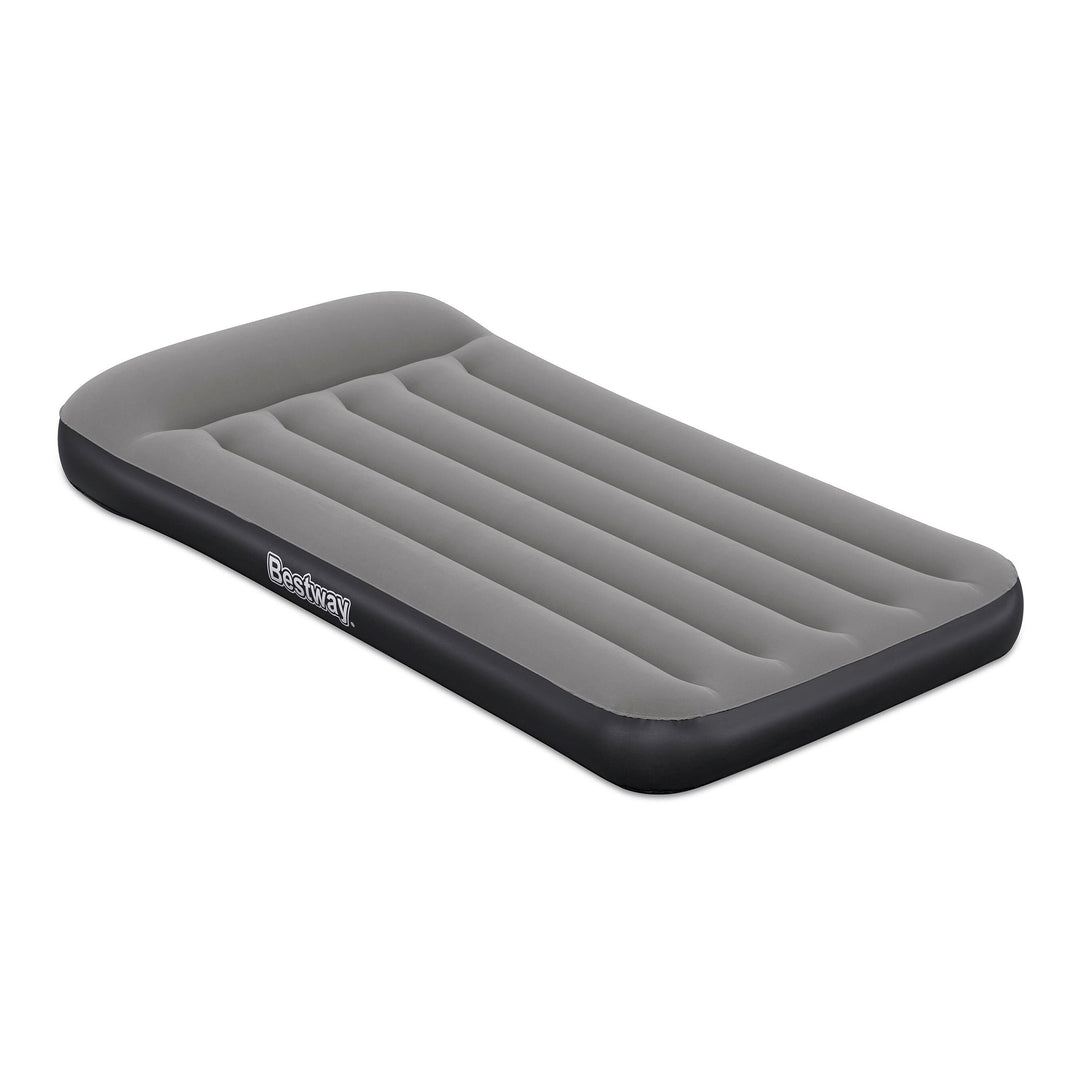 BW671BQ AIRBED TRITECH GRIGIO FLOCCATO SINGOLO CON POMPA INCORPORATA 188X99X30CM