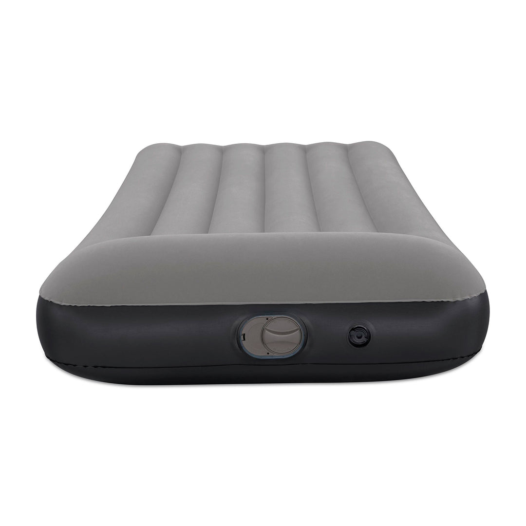 BW671BQ AIRBED TRITECH GRIGIO FLOCCATO SINGOLO CON POMPA INCORPORATA 188X99X30CM