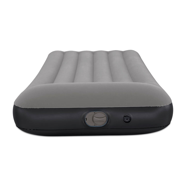 BW671BQ AIRBED TRITECH GRIGIO FLOCCATO SINGOLO CON POMPA INCORPORATA 188X99X30CM