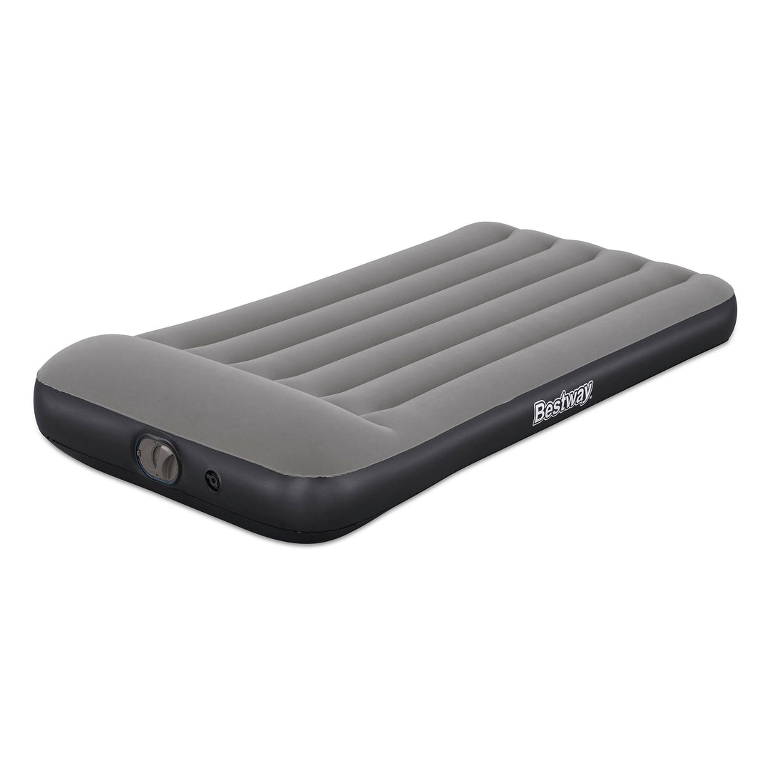 BW671BQ AIRBED TRITECH GRIGIO FLOCCATO SINGOLO CON POMPA INCORPORATA 188X99X30CM