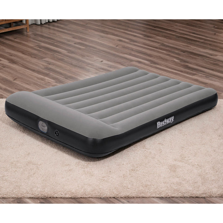BW671BR AIRBED TRITECH GRIGIO FLOCCATO MATRIMONIALE CON POMPA INCORPORATA 191X137X30CM