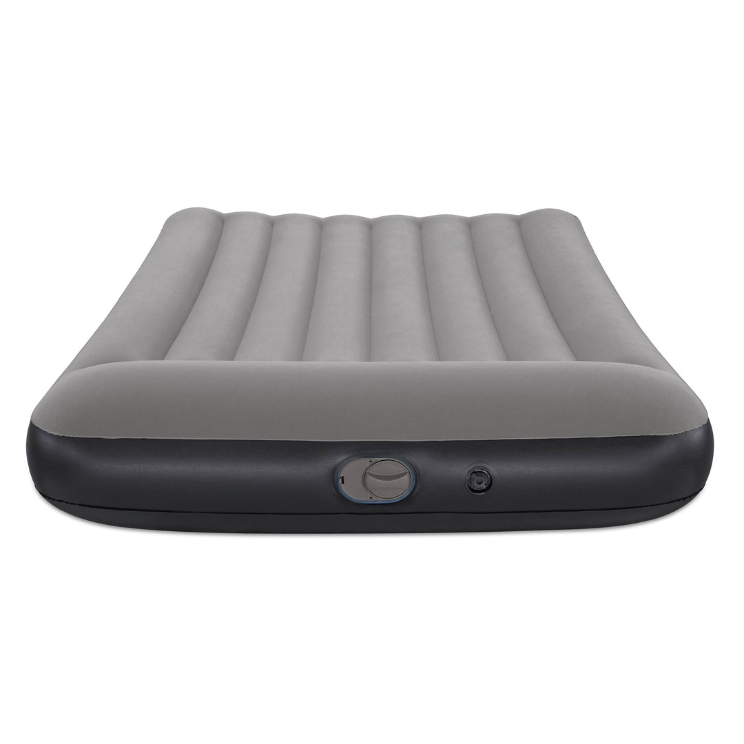 BW671BR AIRBED TRITECH GRIGIO FLOCCATO MATRIMONIALE CON POMPA INCORPORATA 191X137X30CM