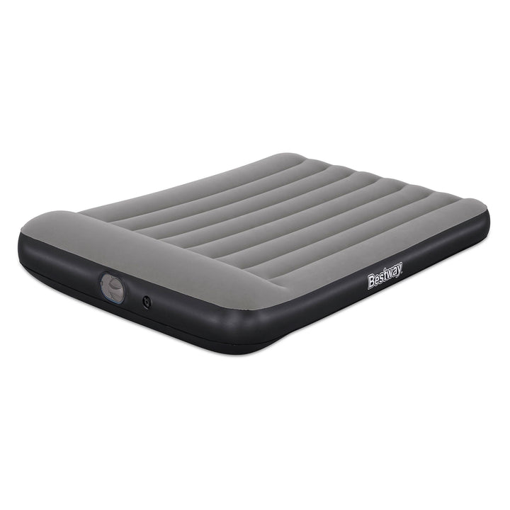 BW671BR AIRBED TRITECH GRIGIO FLOCCATO MATRIMONIALE CON POMPA INCORPORATA 191X137X30CM