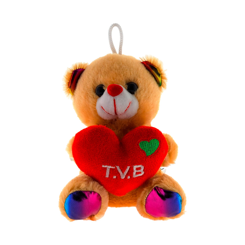 PELUCHE ORSETTO CON CUORE TVB 15CM