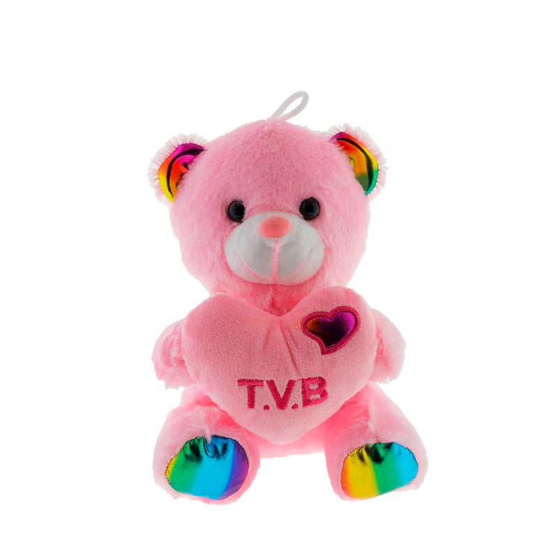 PELUCHE ORSETTO CON CUORE TVB 15CM