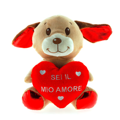 PELUCHE ANIMALETTO CON CUORE 20CM