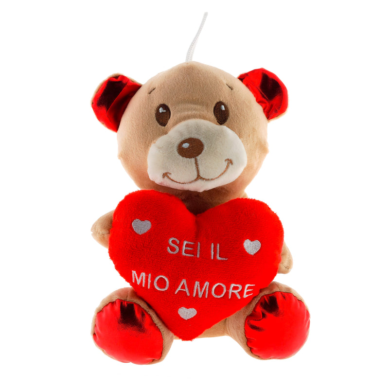 PELUCHE ANIMALETTO CON CUORE 20CM