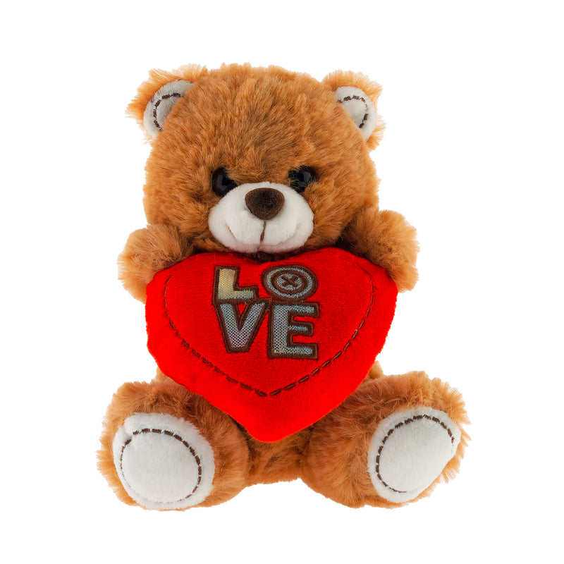 PELUCHE ORSETTO CON CUORE LOVE 15CM