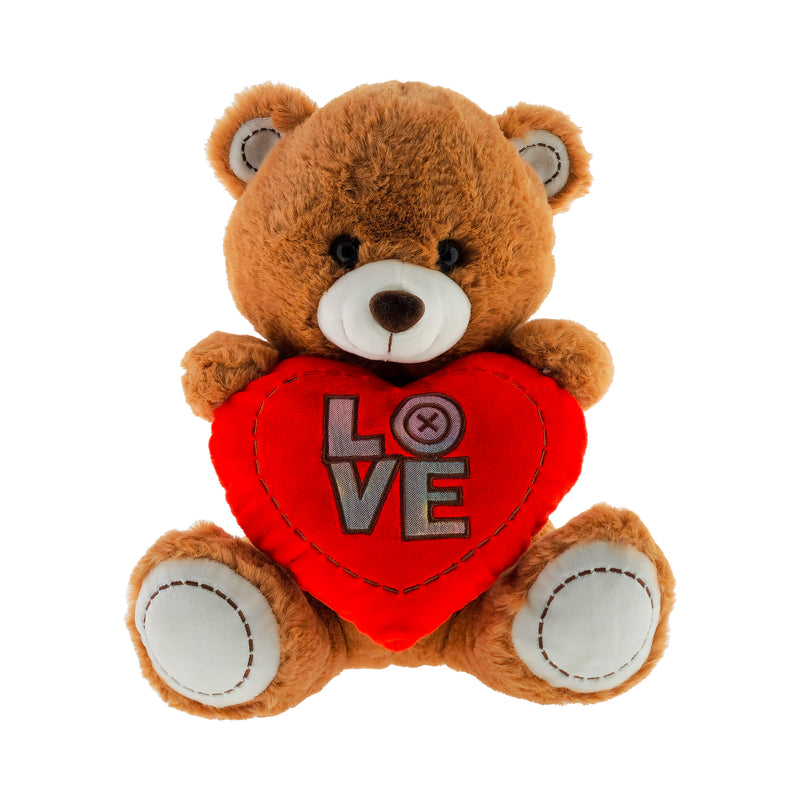 PELUCHE ORSETTO CON CUORE LOVE 20CM