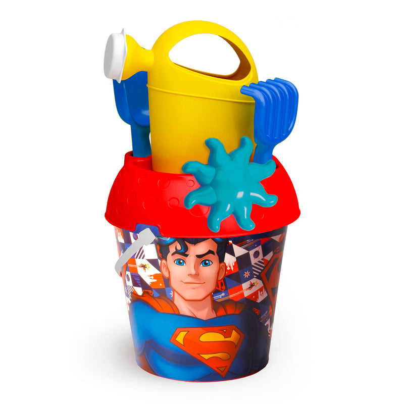 SECCHIELLO Ø18CM CON ANNAFFIATOIO SUPERMAN