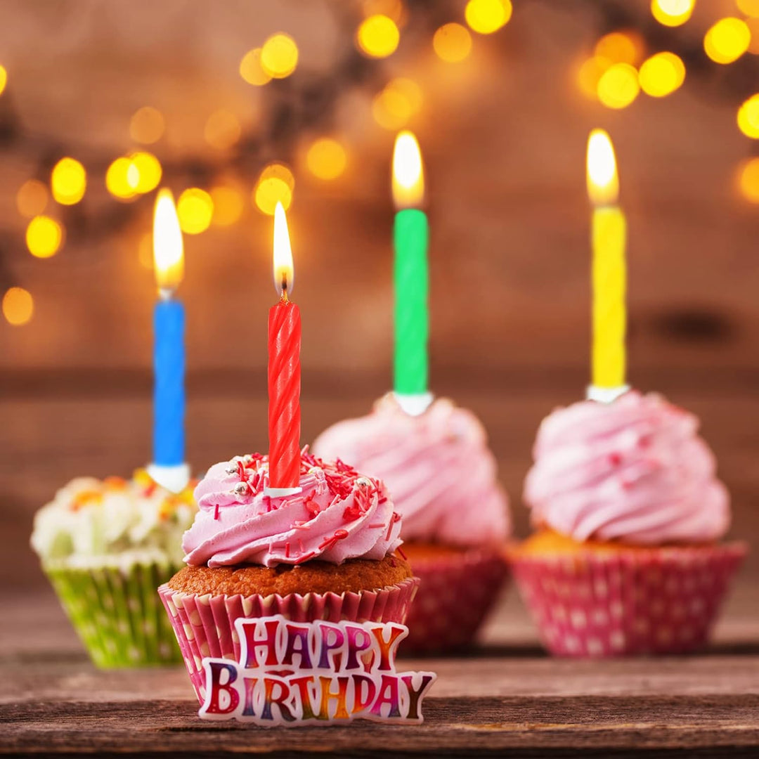 CANDELINE COMPLEANNO SPIRALATE 15PZ BLU