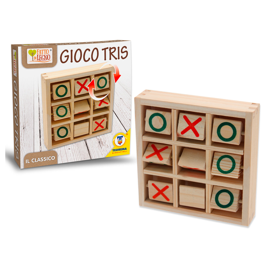 GIOCO TRIS DA VIAGGIO IN LEGNO