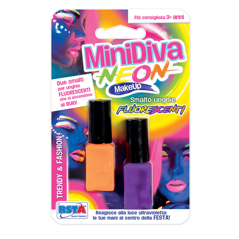 MINIDIVA COSMETICI 2 SMALTI UNGHIE NEON