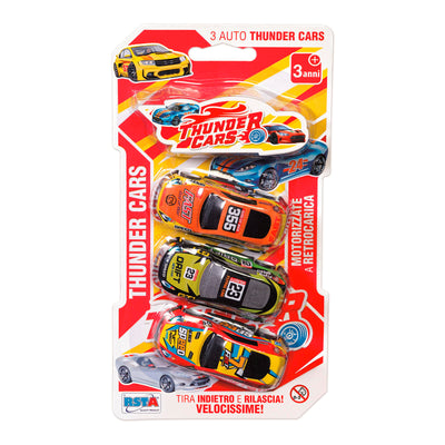 THUNDER CARS SET 3 AUTO DIE CAST A RETROCARICA
