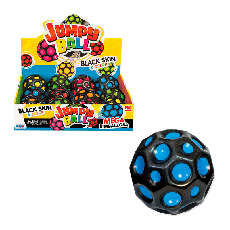 PALLINA JUMPY BLACK SKIN RIMBALZOSA Ø 60MM
