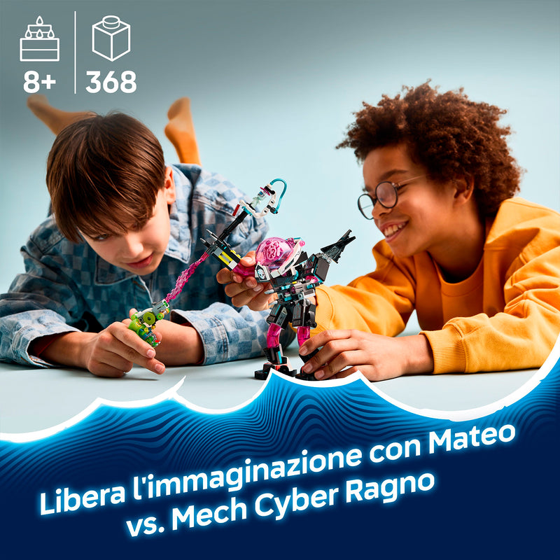 LEGO 71495 MATEO VS MECH CYBER RAGNO