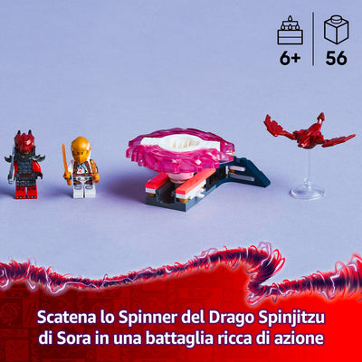 LEGO 71824 NINJAGO SPINNER DEL DRAGO SPINJITZU DI SORA