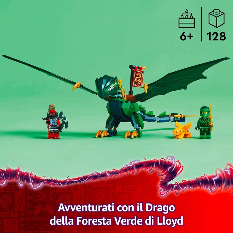 LEGO 71829 NINJAGO DRAGO DELLA FORESTA VERDE DI LLOYD