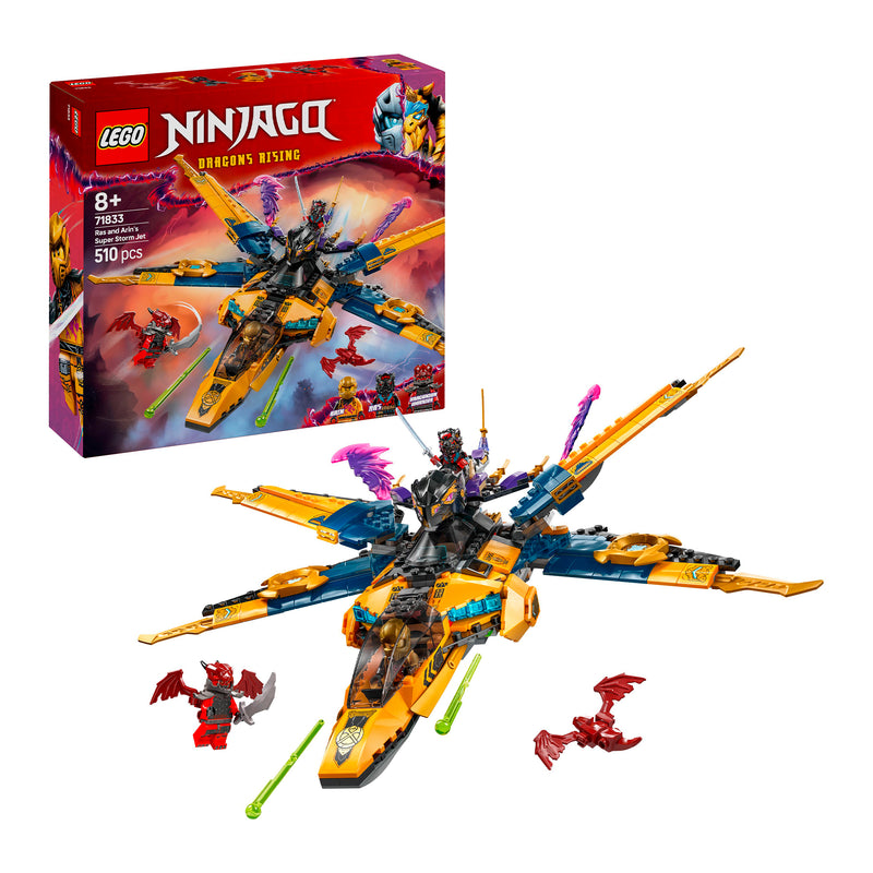 LEGO 71833 NINJAGO JET SUPER STORM DI RAS E ARIN