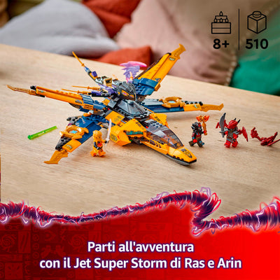 LEGO 71833 NINJAGO JET SUPER STORM DI RAS E ARIN