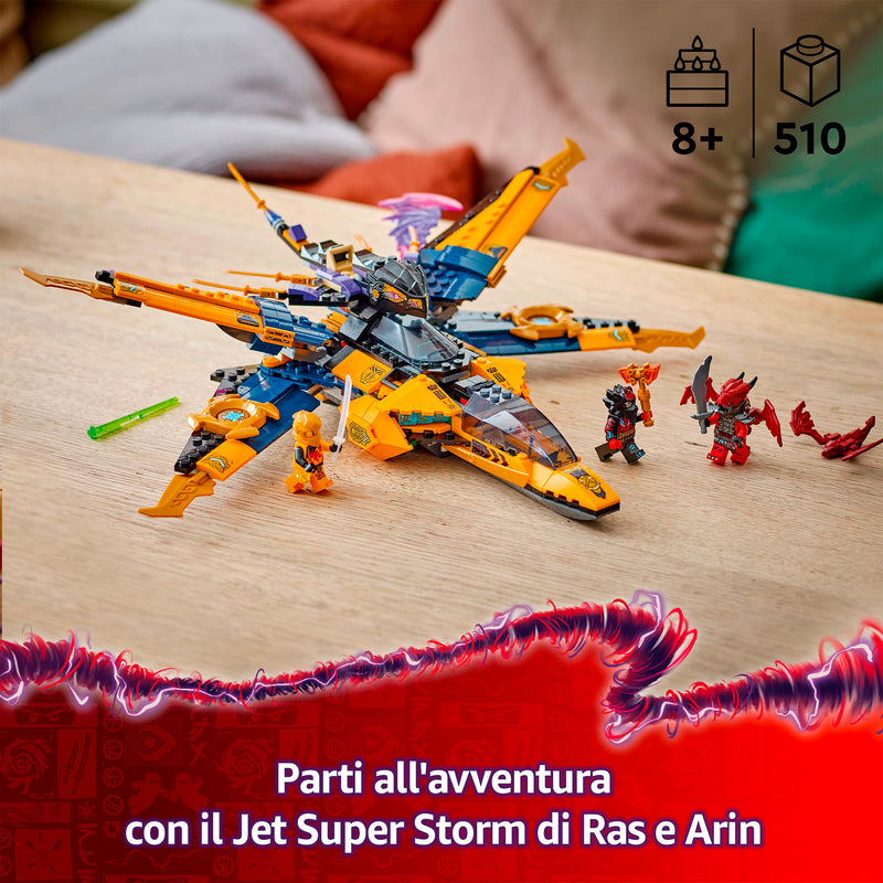 LEGO 71833 NINJAGO JET SUPER STORM DI RAS E ARIN