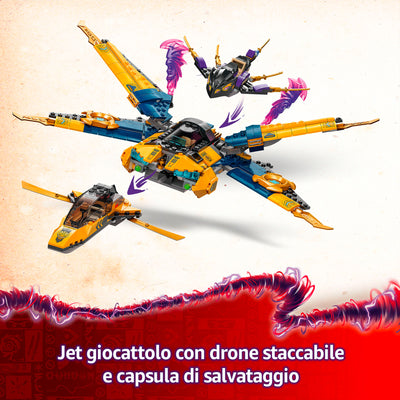 LEGO 71833 NINJAGO JET SUPER STORM DI RAS E ARIN