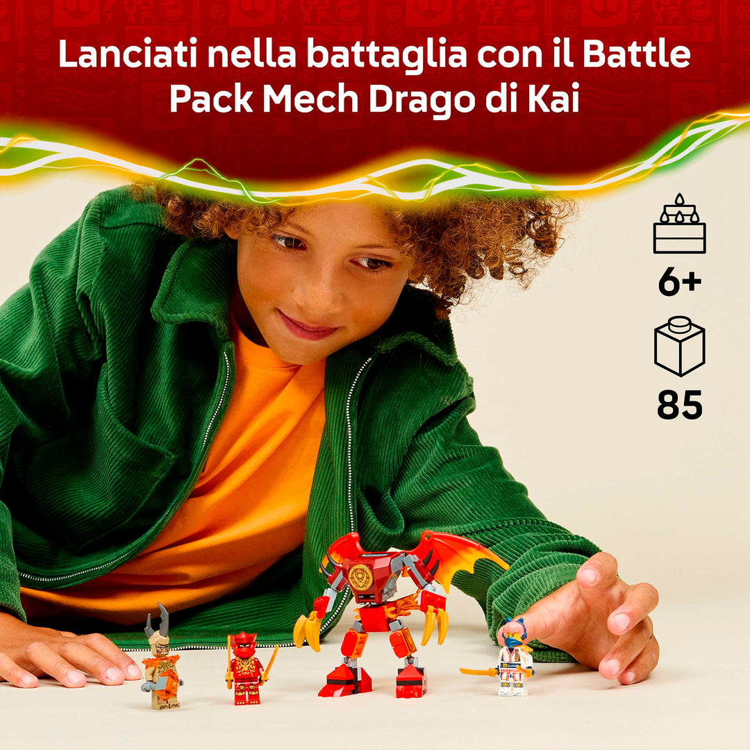 LEGO 71851 BATTLE PACK MECH DRAGO DI KAI