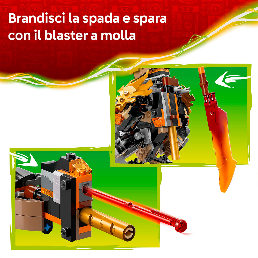 LEGO 71854 MECH DELLA MISSIONE DI COLE E DRAGO ZANE