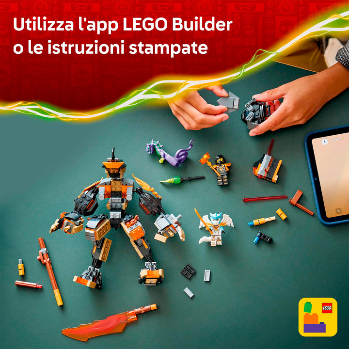 LEGO 71854 MECH DELLA MISSIONE DI COLE E DRAGO ZANE