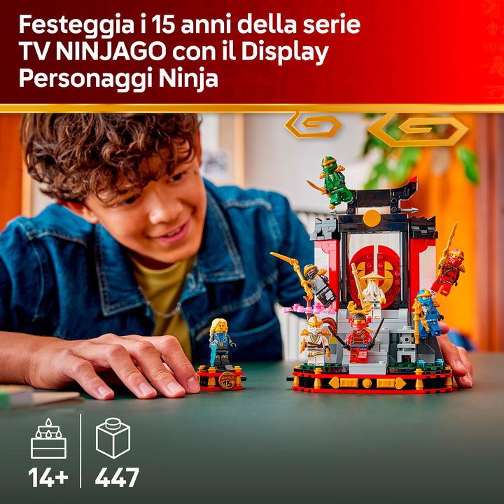 LEGO 71866 DISPLAY PERSONAGGI NINJA 15° ANNIVERSARIO