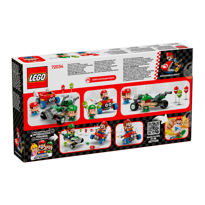 LEGO 72034 SUPER MARIO MARIO KART: BABY MARIO VS BABY LUIGI