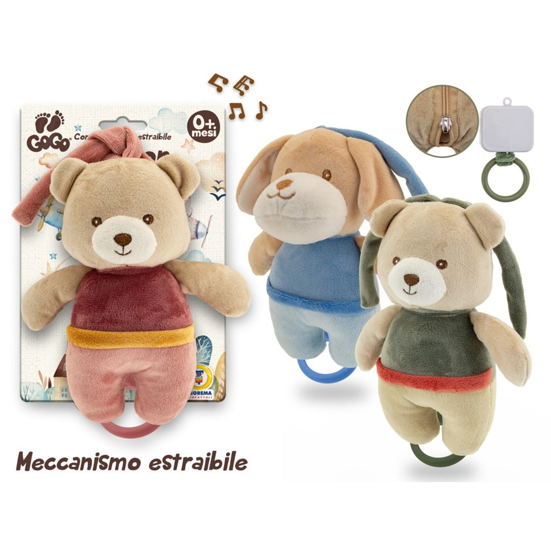 GOGO ORSETTO MORBIDOSO CON CARILLON 21 CM