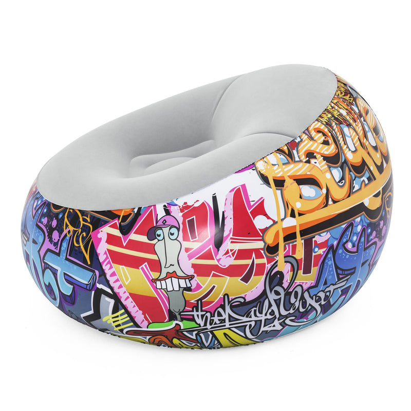 BW75075 POLTRONA POUF GRAFFITI 112X112X66CM