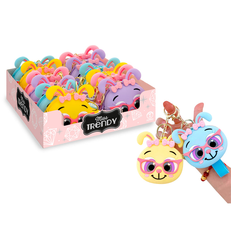 MISS TRENDY - CONIGLIETTO CON OCCHIALI PORTAMONETE