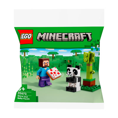 LEGO 30672 MINECRAFT STEVE E BABY PANDA