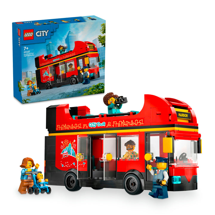 LEGO 60407 AUTOBUS TURISTICO ROSSO A DUE PIANI