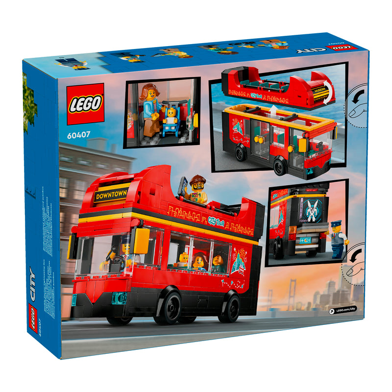 LEGO 60407 CITY AUTOBUS TURISTICO ROSSO A DUE PIANI