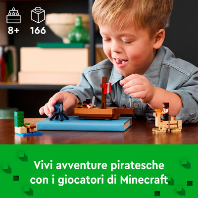 LEGO 21259 MINECRAFT IL VIAGGIO DEL GALEONE DEI PIRATI