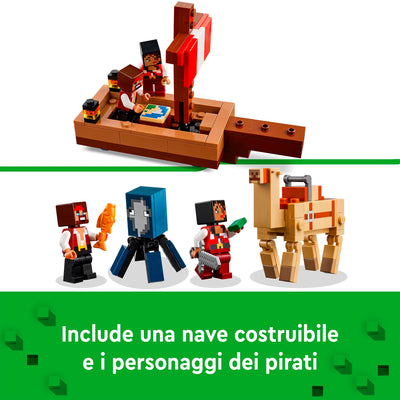 LEGO 21259 MINECRAFT IL VIAGGIO DEL GALEONE DEI PIRATI