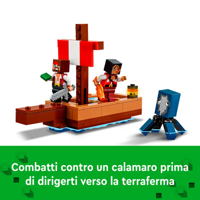 LEGO 21259 MINECRAFT IL VIAGGIO DEL GALEONE DEI PIRATI