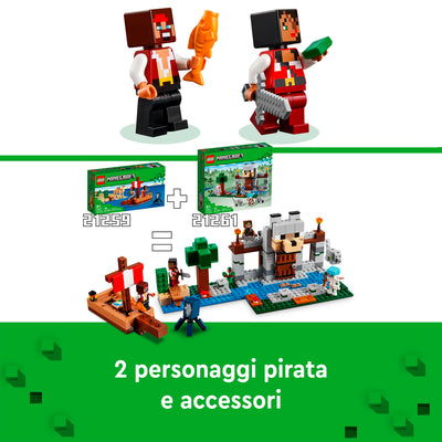 LEGO 21259 MINECRAFT IL VIAGGIO DEL GALEONE DEI PIRATI