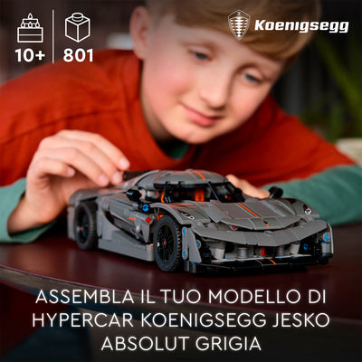 LEGO 42173 TECHNIC HYPERCAR KOENIGSEGG JESKO ABSOLUT GRIGIA