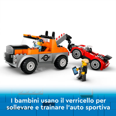 LEGO 60435 CITY GREAT VEHICLES AUTOGRU E OFFICINA AUTO SPORTIVE