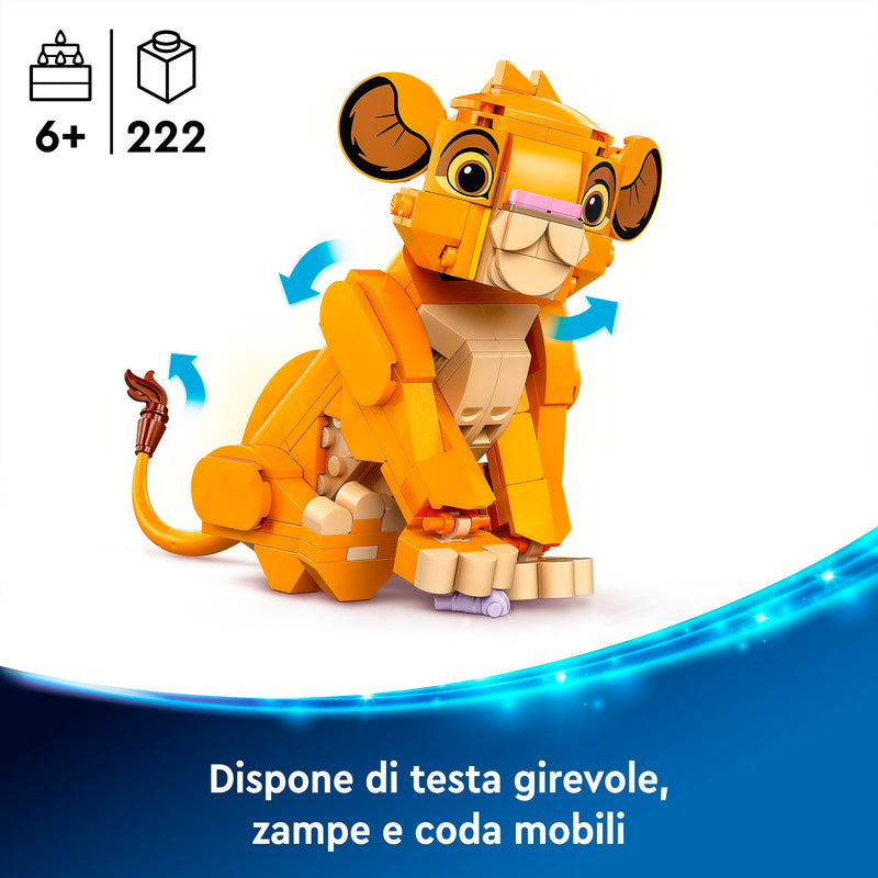 LEGO 43243 DISNEY SIMBA IL CUCCIOLO DEL RE LEONE