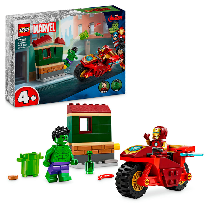 LEGO 76287 SUPER HEROES IRON MAN CON MOTO E THE HULK