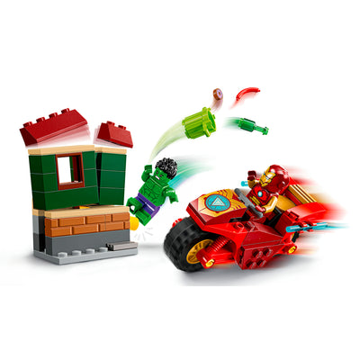 LEGO 76287 SUPER HEROES IRON MAN CON MOTO E THE HULK