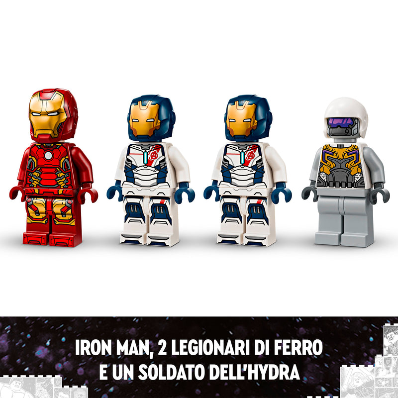 LEGO 76288 SUPER HEROES IRON MAN E LEGIONE DI FERRO VS SOLDATO HYDRA