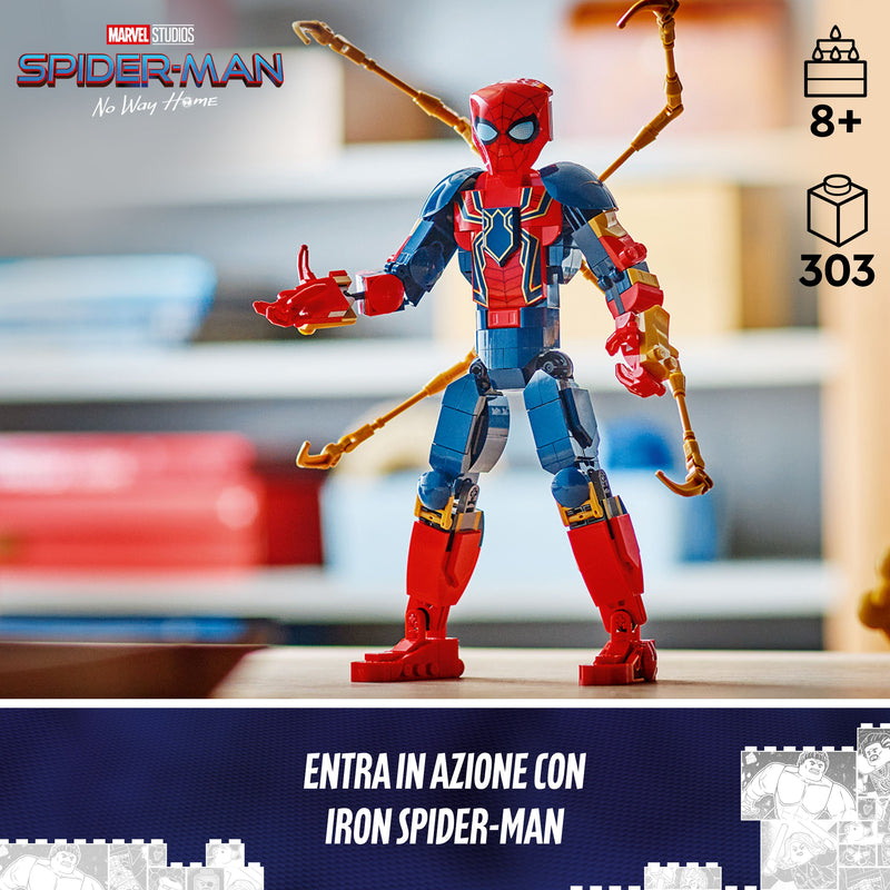 LEGO 76298 SUPER HEROES PERSONAGGIO COSTRUIBILE DI IRON SPIDERMAN